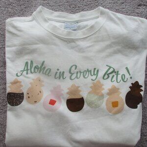 HONOLULU Cookie Company Anniversary Tee shirt Short sleeve white Size L